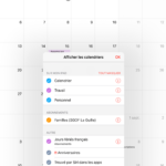 Agenda dans iOS